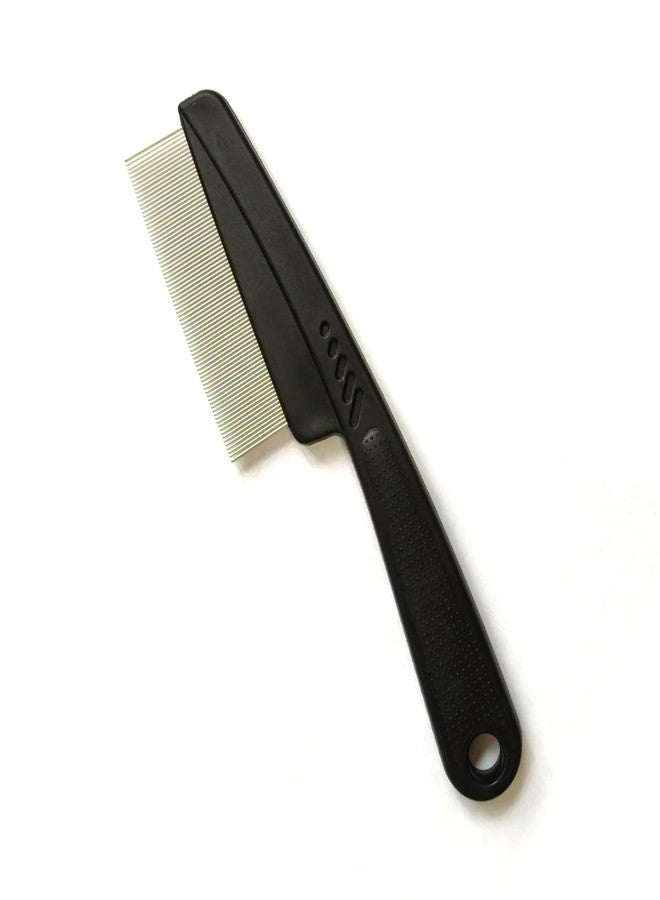 كايي مشط KEAIYYJ للبراغيث للقطط والكلاب، لإزالة القمل والقشرة والقراد، فرشاة ذات أسنان دقيقة (أسود) - Image 2